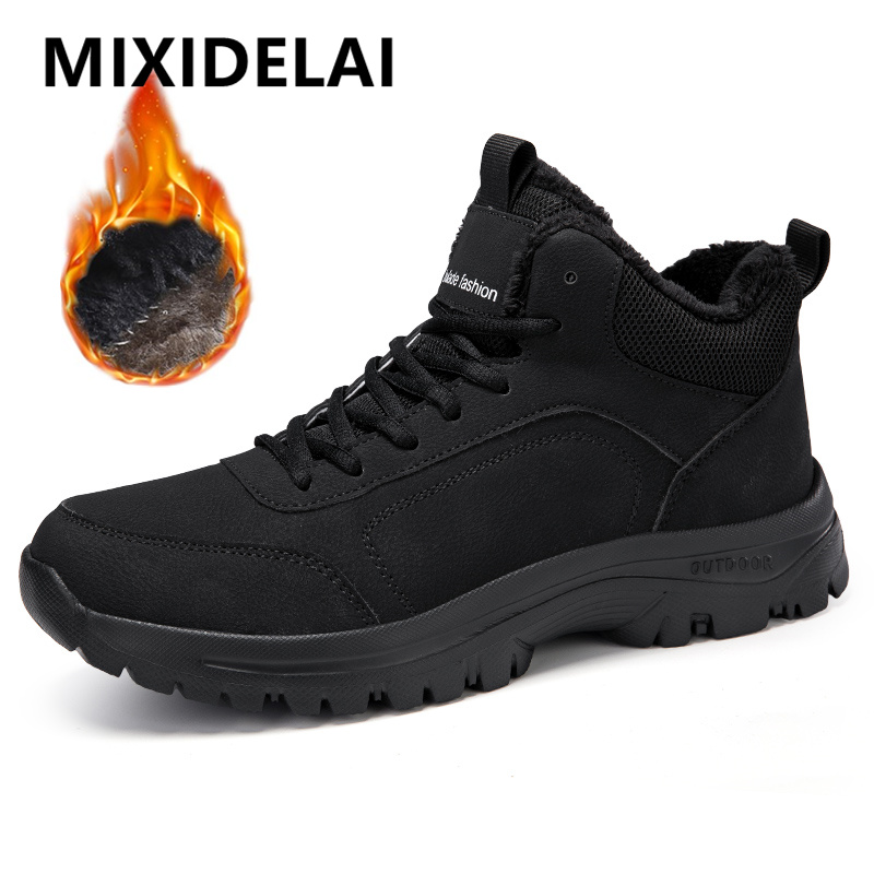 Men Shoes Ecco - Зимние мужские ботинки. Теплые плюшевые мужские