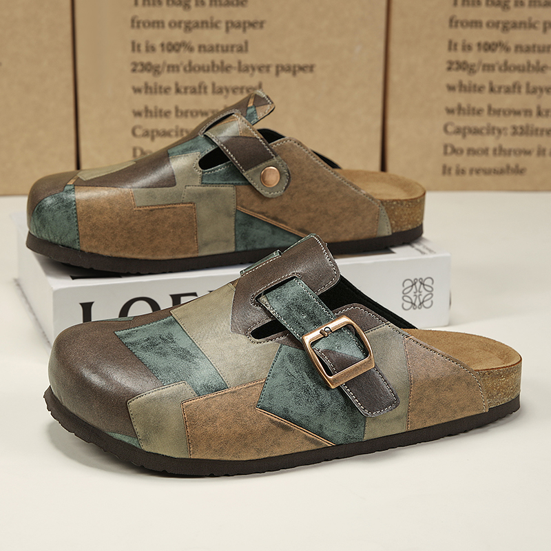Men Shoes On Sale - Унисекс, пробковые тапочки с закрытым носком,