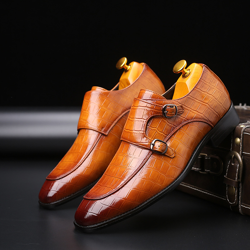 Monk Strap Shoe - Мокасины мужские из лакированной кожи, туфли