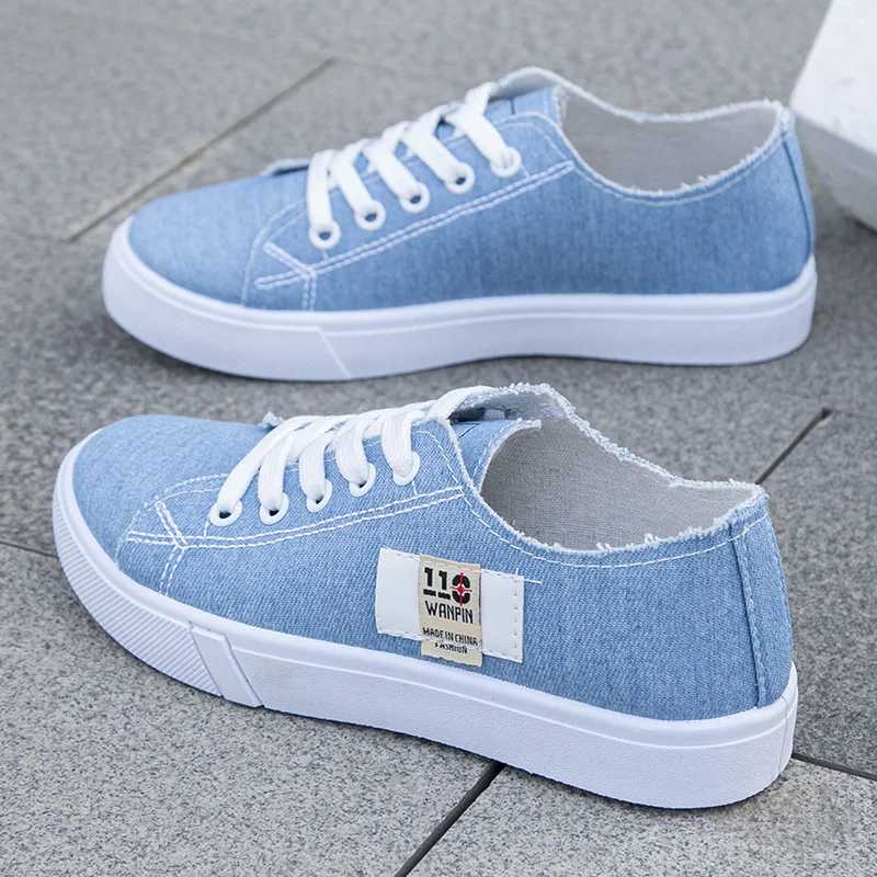Men Shoes Ecco - Женские низкие кеды из денима на