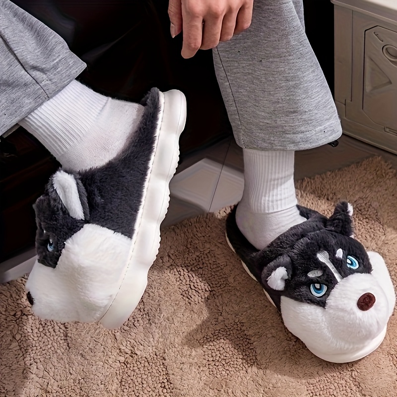 Men Shoes Eu To Us Size - Плюшевые тапочки-шлепанцы ZUOFU с милым изображением