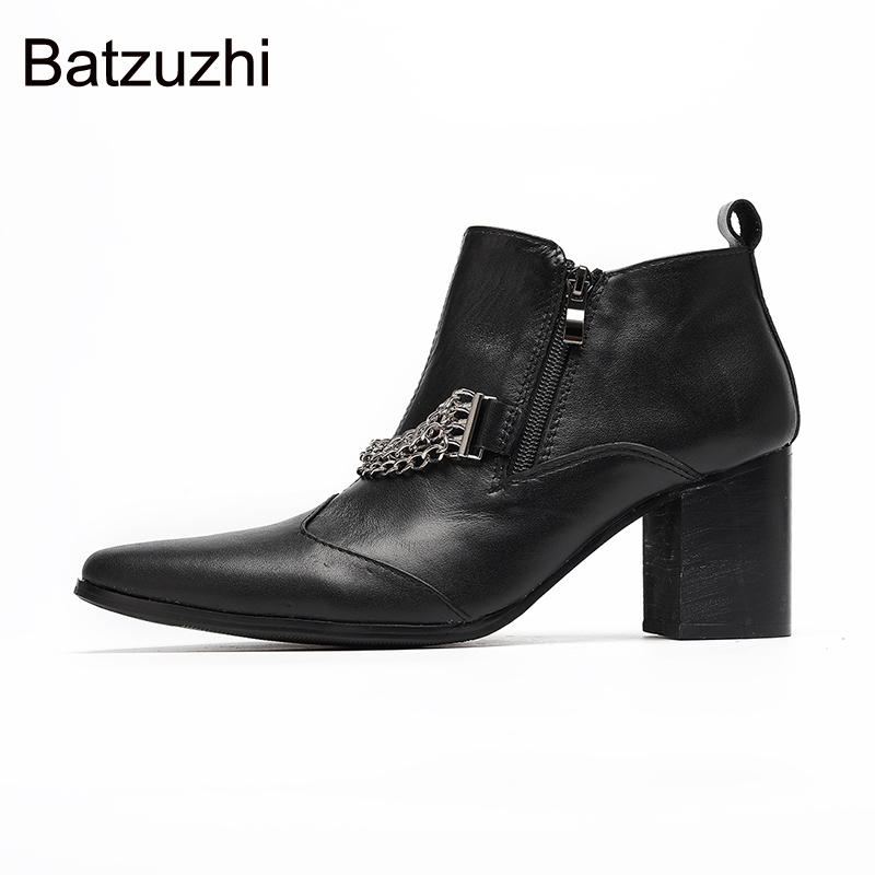 Shoes Heels Men - Ботинки-челси для мужчин Batzuzhi с каблуком