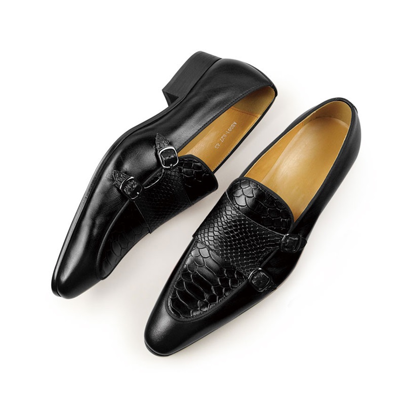 Men Shoes Red Bottom - Удобная мужская кожаная обувь, красные, черные