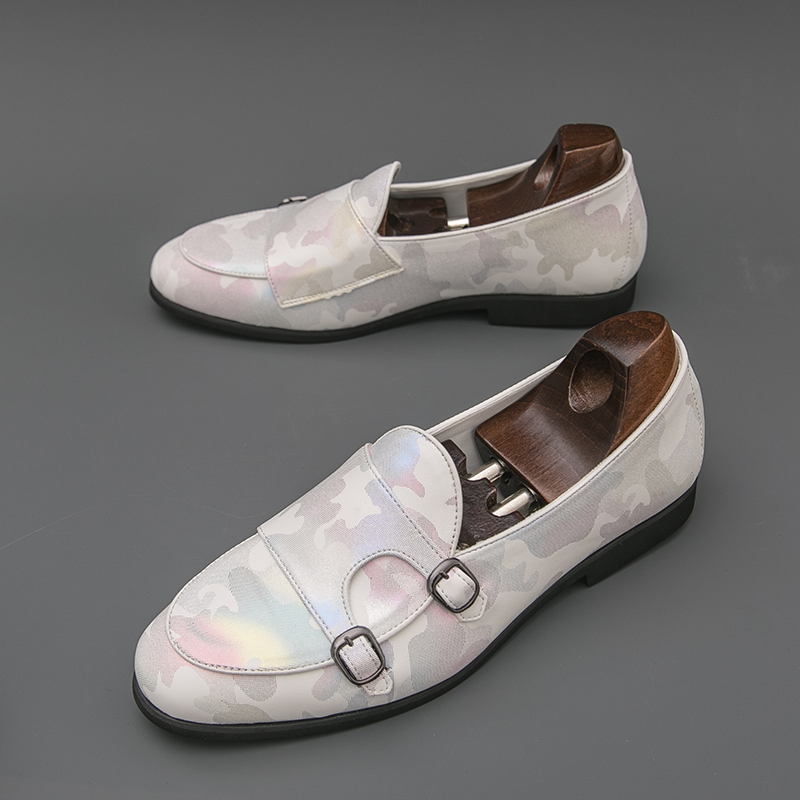 Monk Strap Shoe - Дышащие мужские лоферы, разноцветные туфли с