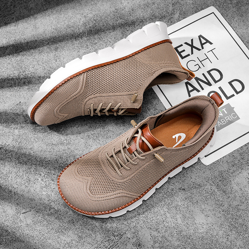Men Shoes Ecco - Стильные мужские туфли с широкой коробкой,