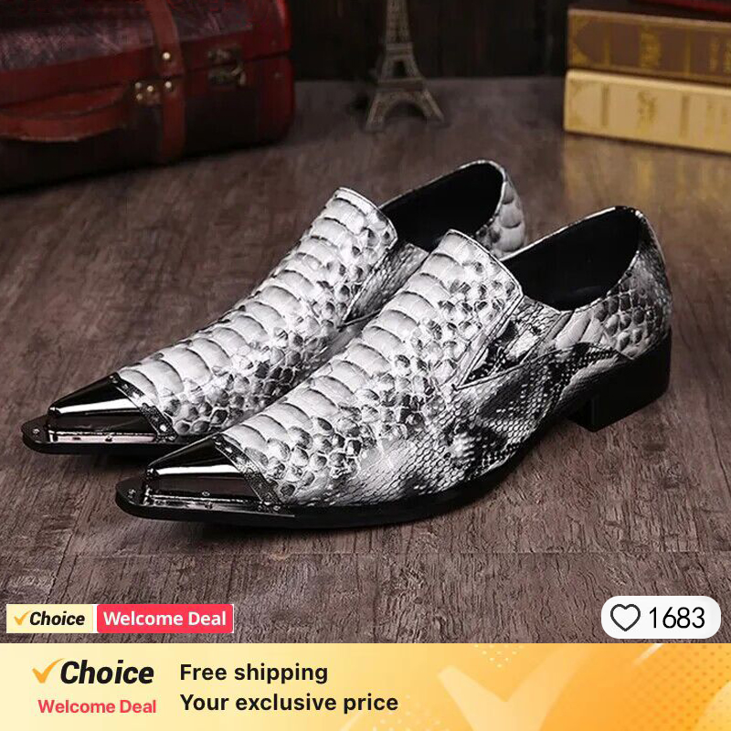 Men'S Shoes Size 42 In Us - Мужские туфли из лакированной кожи черного