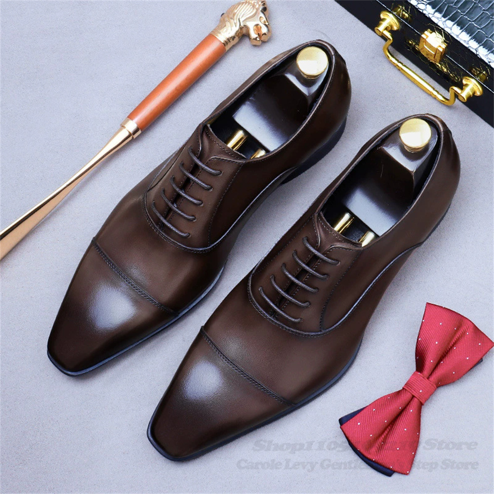 Мужские кожаные туфли-оксфорды – обзор и цена Men Shoes Oxford