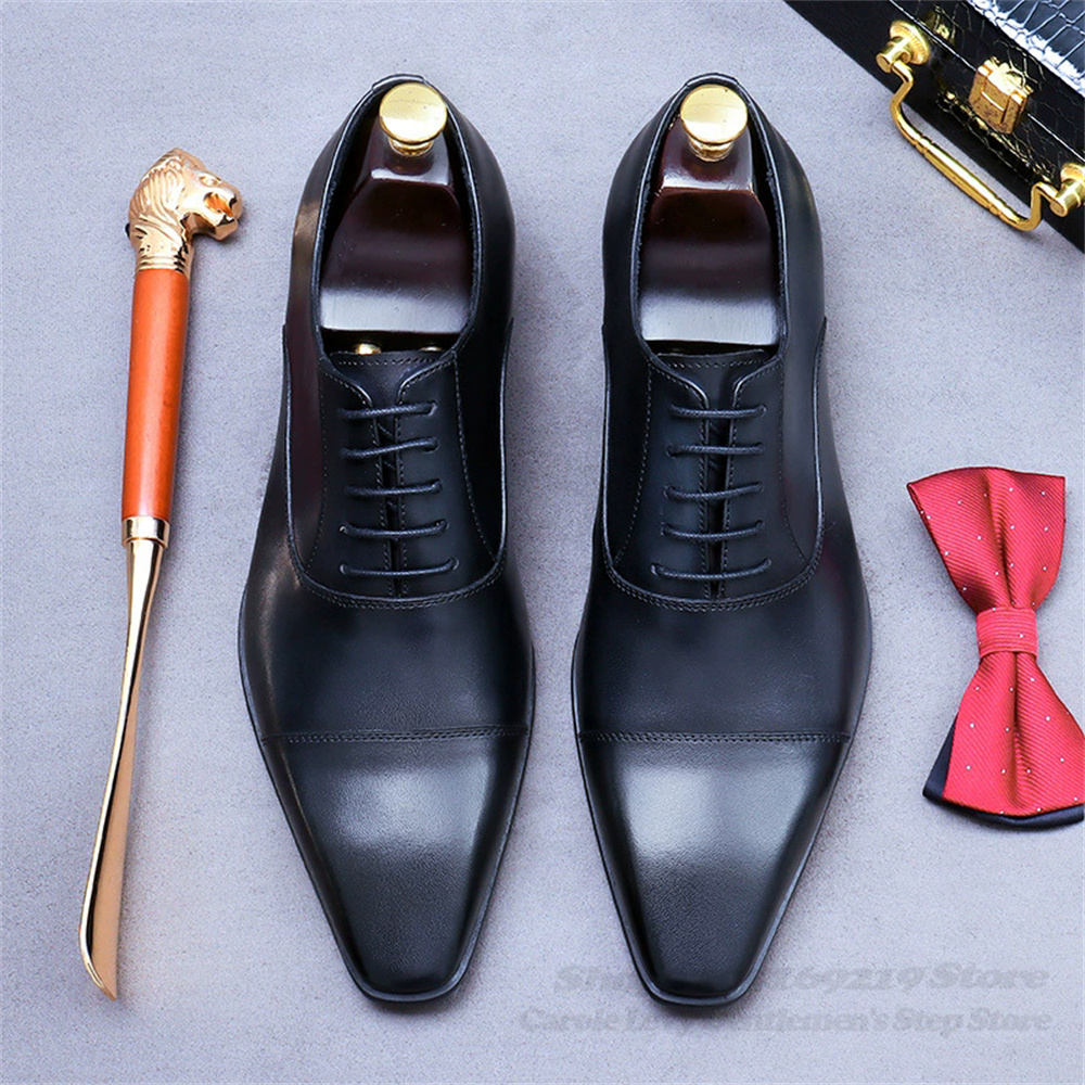 Мужские кожаные туфли-оксфорды – обзор и цена Men Shoes Oxford