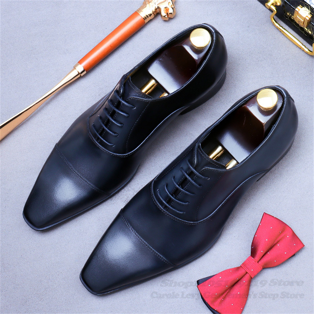 Мужские кожаные туфли-оксфорды – обзор и цена Men Shoes Oxford