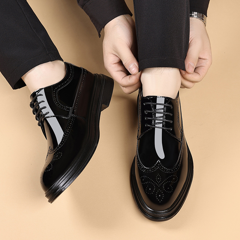 Мужские лакированные туфли-бро – обзор и цена Men Shoes Oxford
