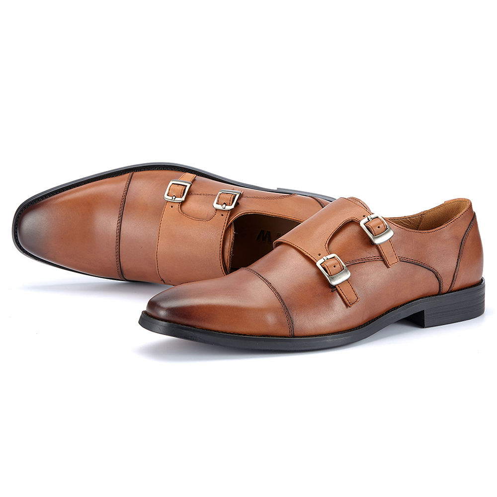 Мужские классические кожаные т – обзор и цена Monk Strap Shoe