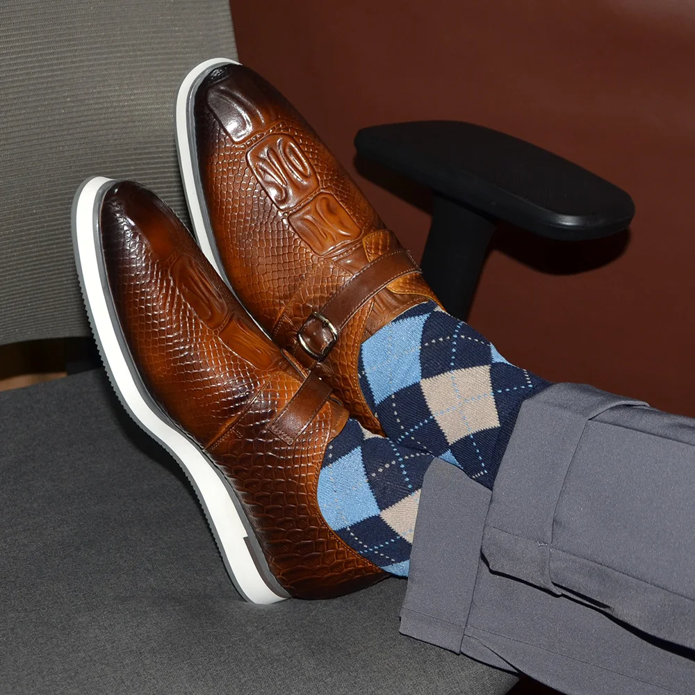 Мужские повседневные деловые т – обзор и цена Monk Strap Shoe