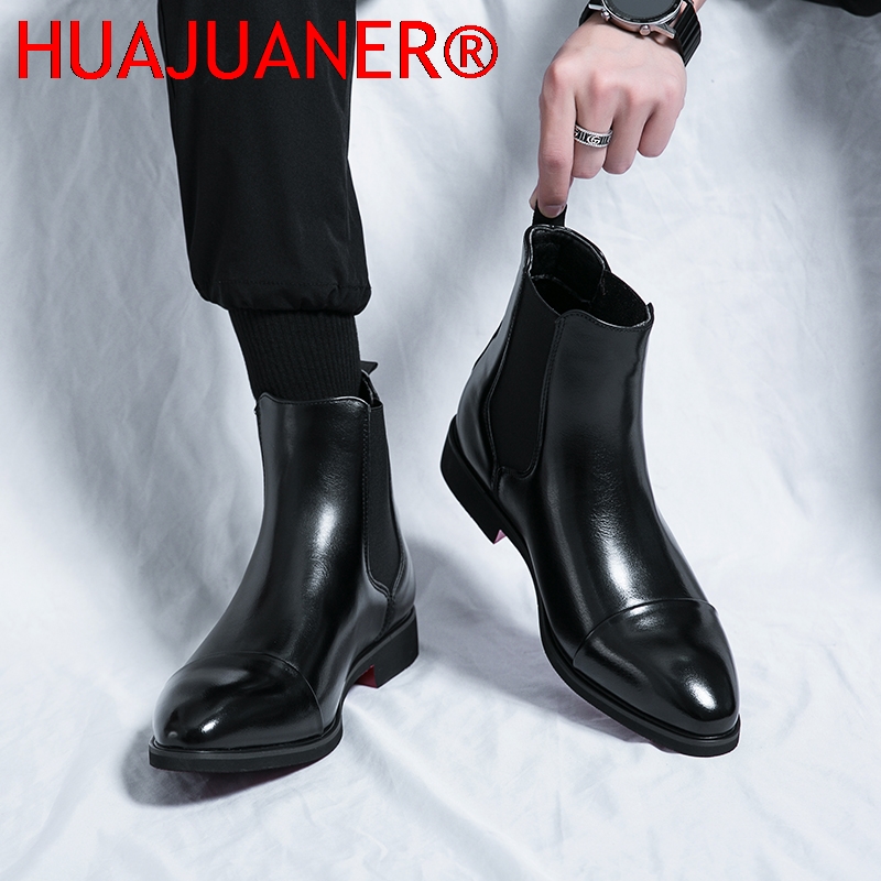 Мужские черные ботинки челси в – обзор и цена Men Shoes Red Bottom