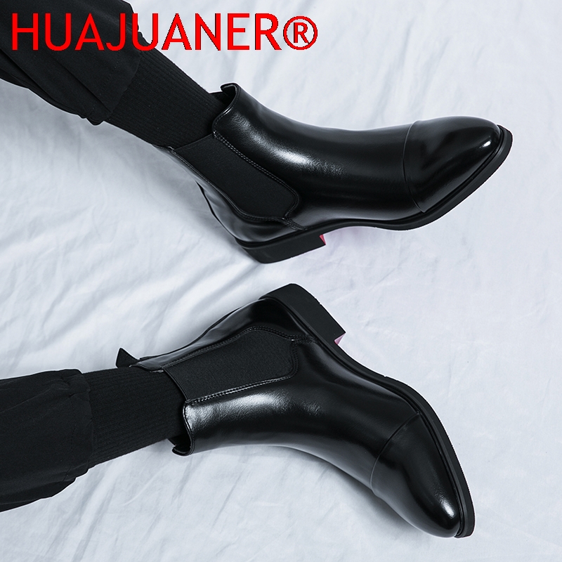 Мужские черные ботинки челси в – обзор и цена Men Shoes Red Bottom