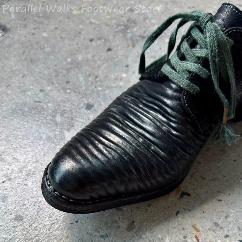 Мужские кожаные туфли дерби с  – обзор и цена Men Shoes Oxford