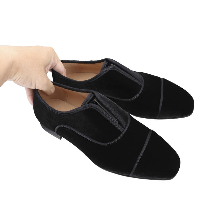 Черные бархатные туфли-оксфорд – обзор и цена Men Shoes Red Bottom