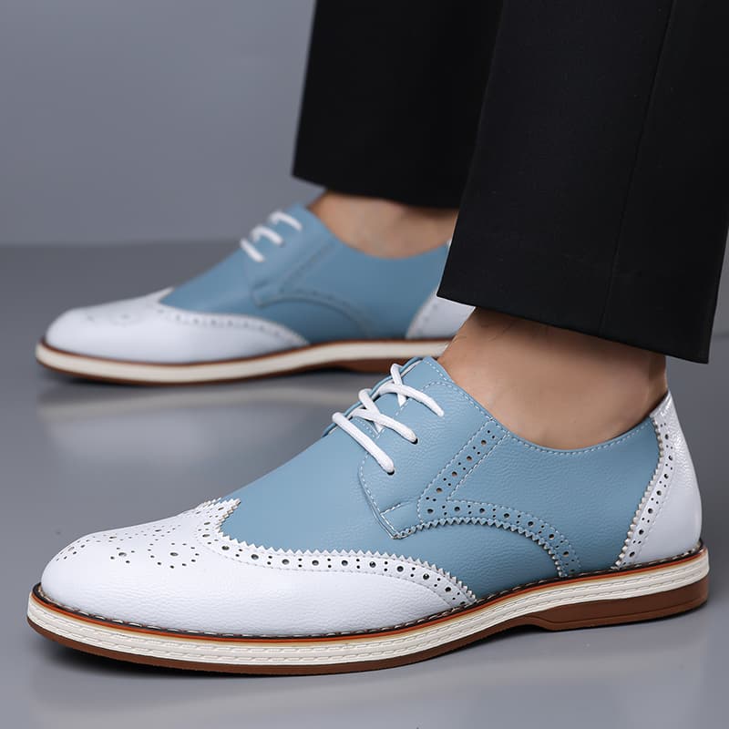 Мужские белые и синие двухцвет – обзор и цена Men Shoes Oxford