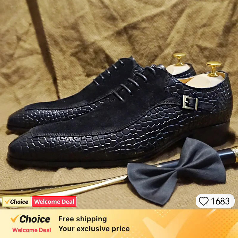 Мужские деловые кожаные туфли- – обзор и цена Men Shoes Eu To Us Size