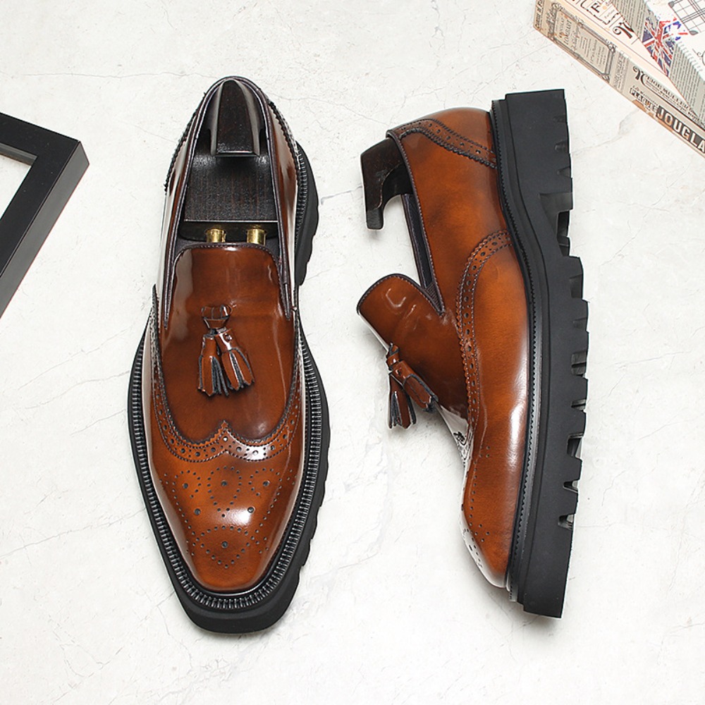 Мужские повседневные деловые к – обзор и цена Men Shoes Eu To Us Size
