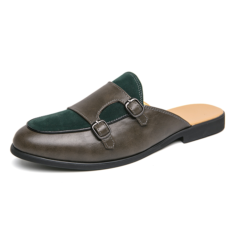 Модные черно-зеленые мюли с ре – обзор и цена Monk Strap Shoe