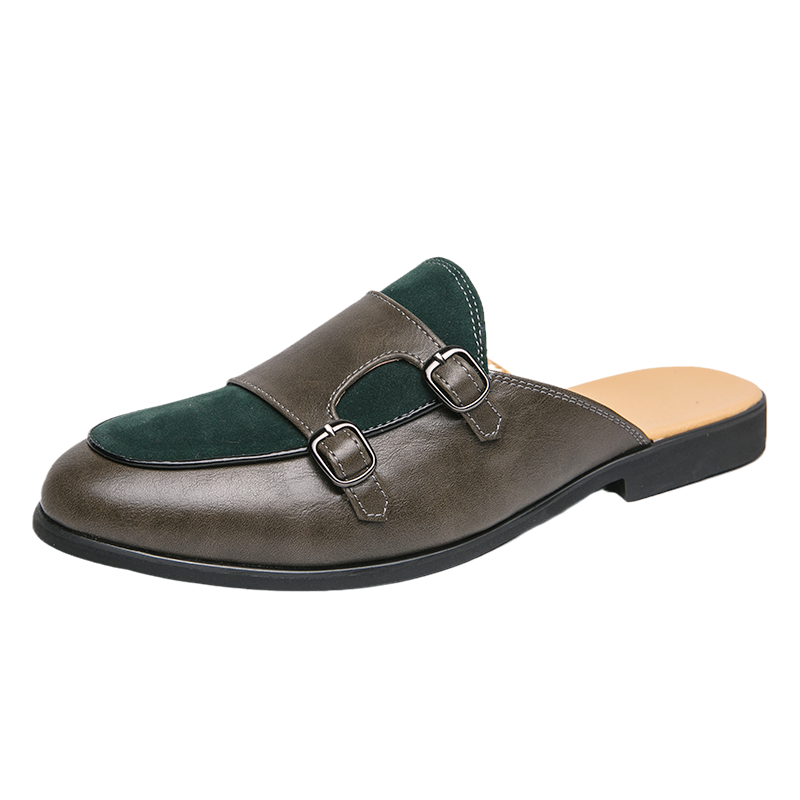 Модные черно-зеленые мюли с ре – обзор и цена Monk Strap Shoe