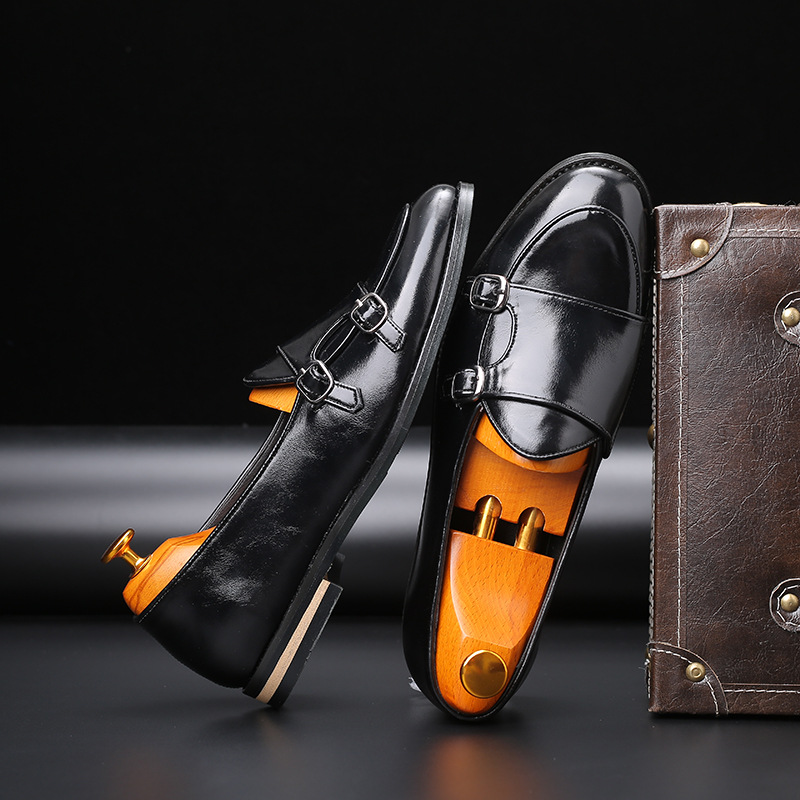 Мужские модные лоферы, новые,  – обзор и цена Monk Strap Shoe