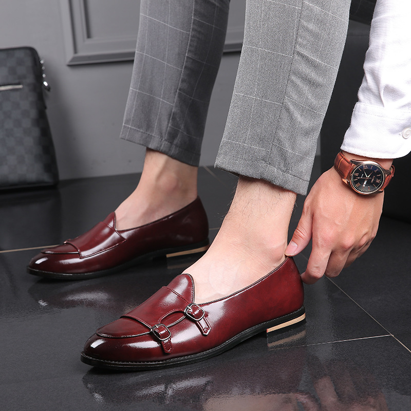 Мужские модные лоферы, новые,  – обзор и цена Monk Strap Shoe