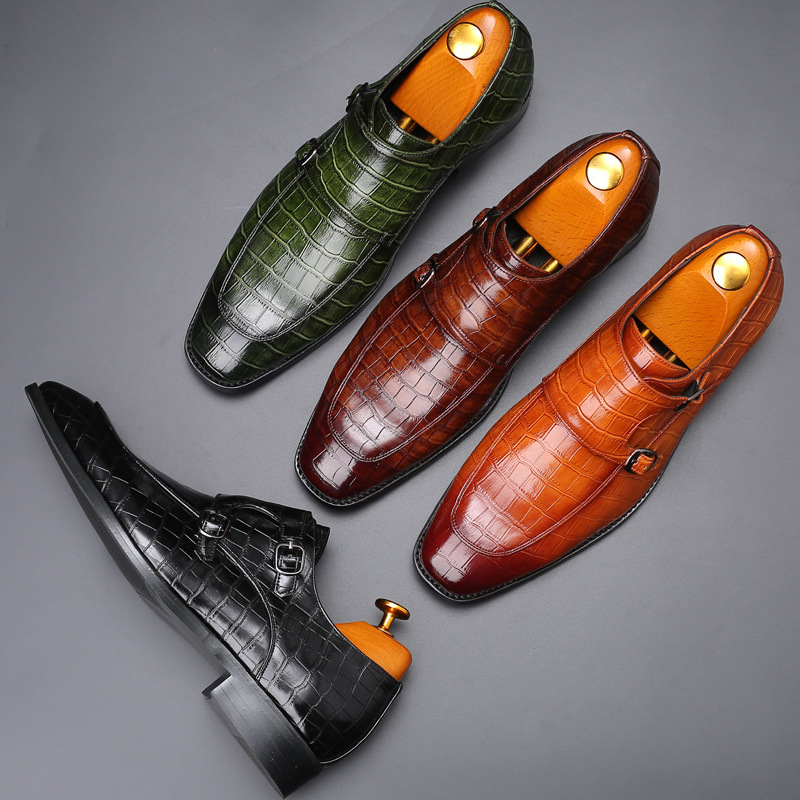 Мокасины мужские из лакированн – обзор и цена Monk Strap Shoe