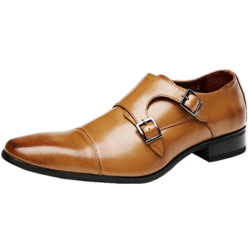 Кожаные мужские модельные туфл – обзор и цена Monk Strap Shoe