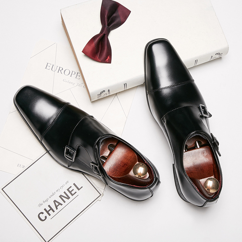 Кожаные мужские модельные туфл – обзор и цена Monk Strap Shoe