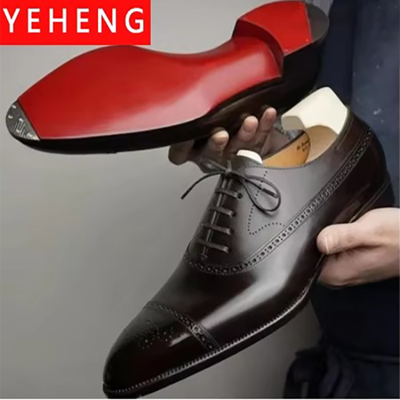 Мужские деловые туфли, красная – обзор и цена Men Shoes Red Bottom