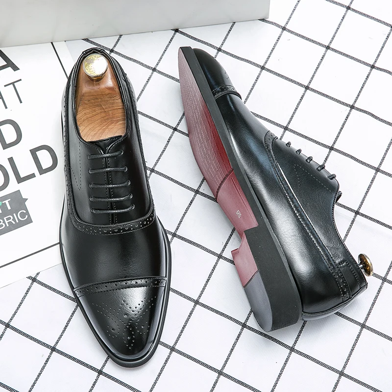 Мужские деловые туфли, красная – обзор и цена Men Shoes Red Bottom