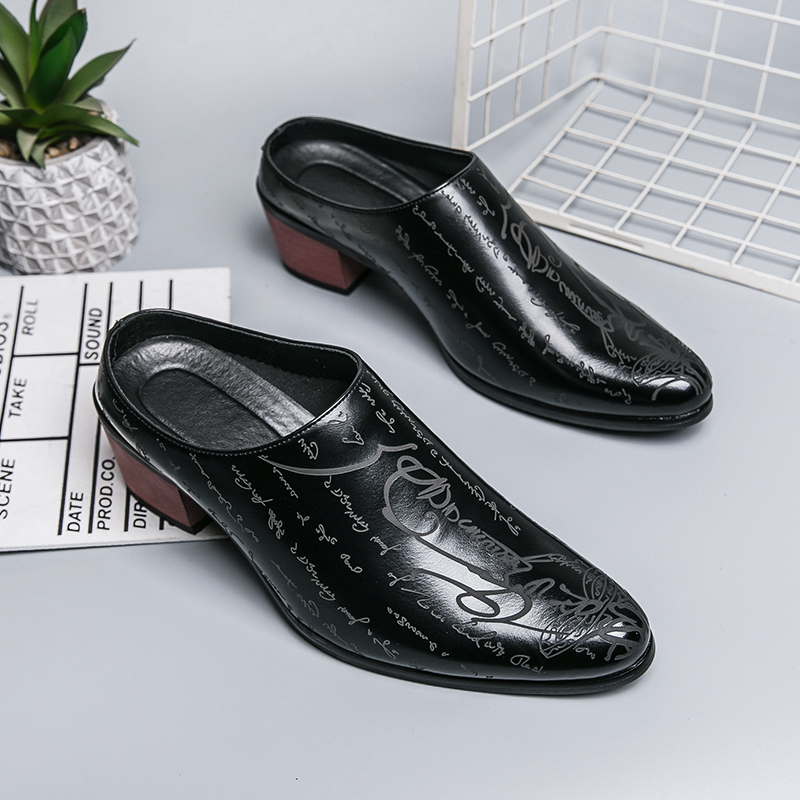 Мужские коричневые кожаные мюл – обзор и цена Shoes Heels Men