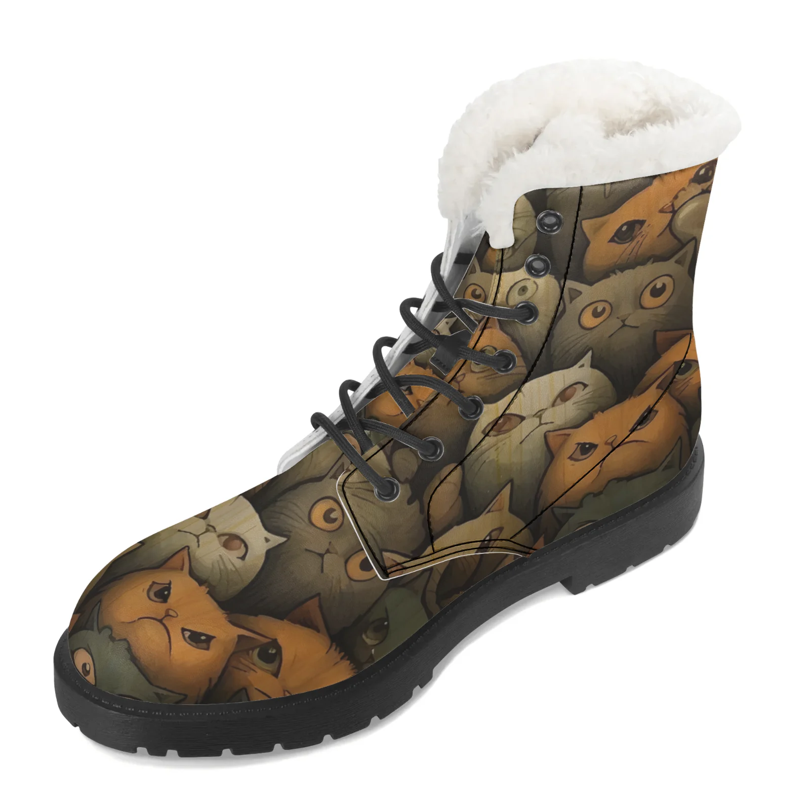 Плюшевые зимние ботинки с прин – обзор и цена Men Shoes Eu To Us Size