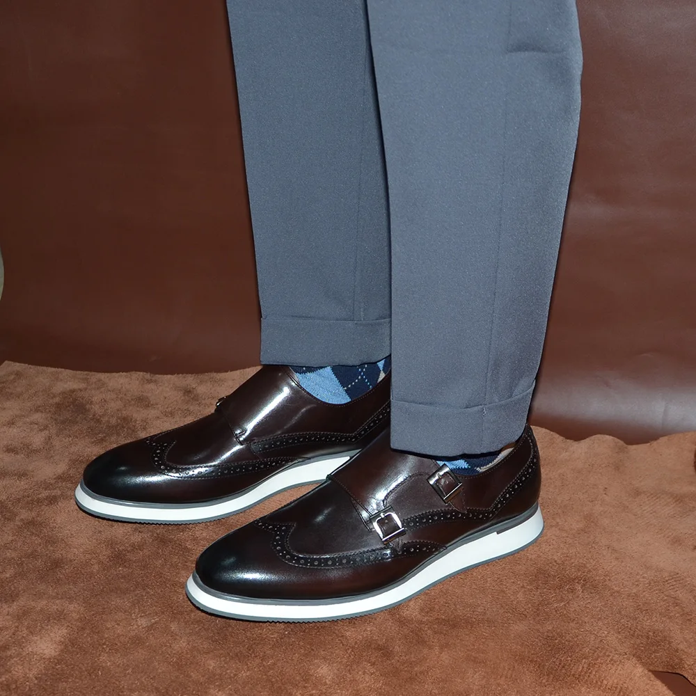 Мужские повседневные деловые т – обзор и цена Monk Strap Shoe