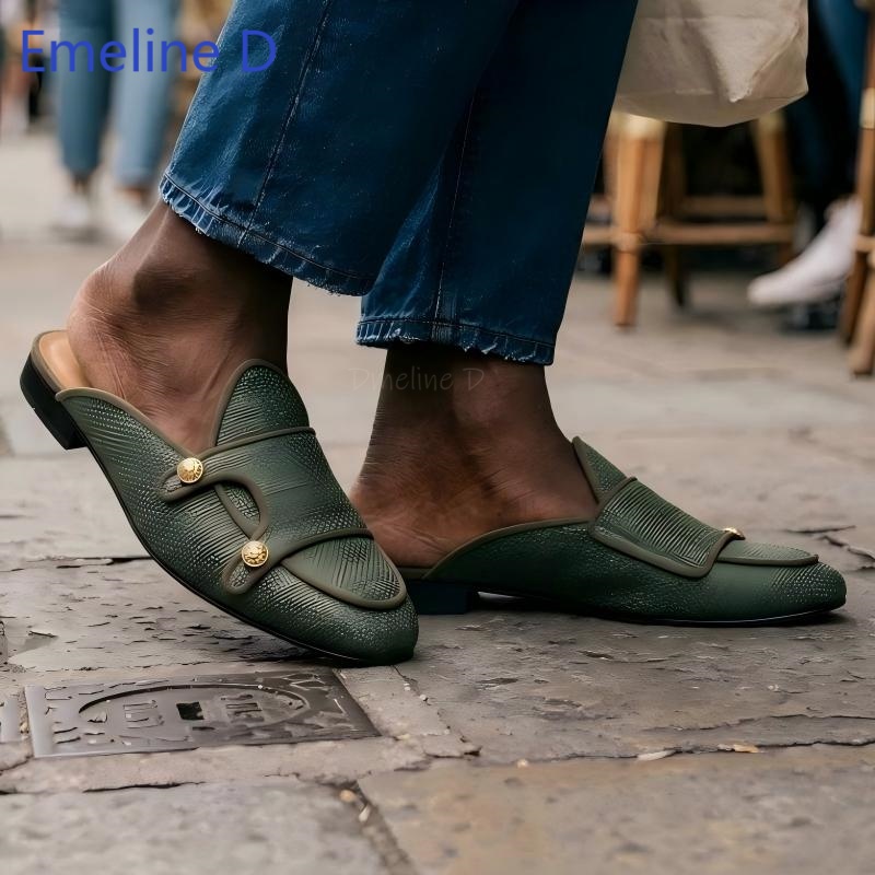 Текстильные мюли без задника с – обзор и цена Shoes Heels Men