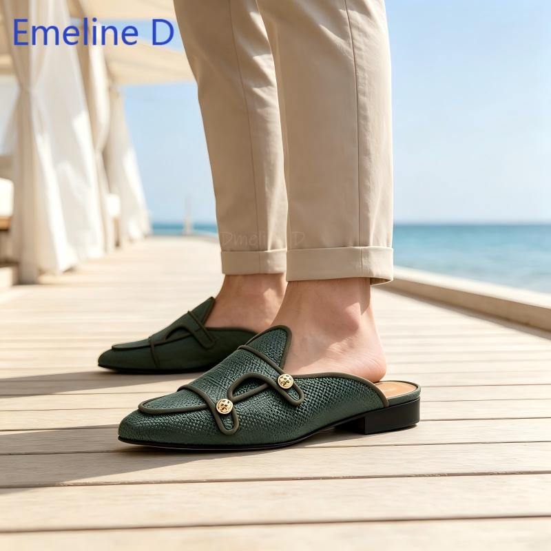 Текстильные мюли без задника с – обзор и цена Shoes Heels Men