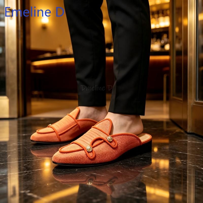 Текстильные мюли без задника с – обзор и цена Shoes Heels Men
