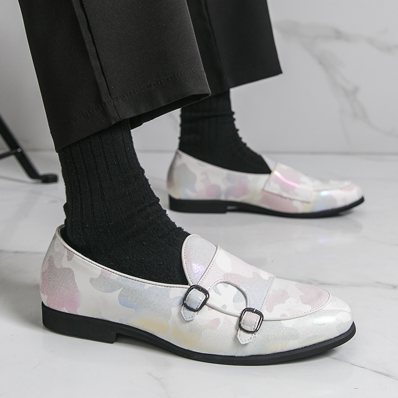 Дышащие мужские лоферы, разноц – обзор и цена Monk Strap Shoe