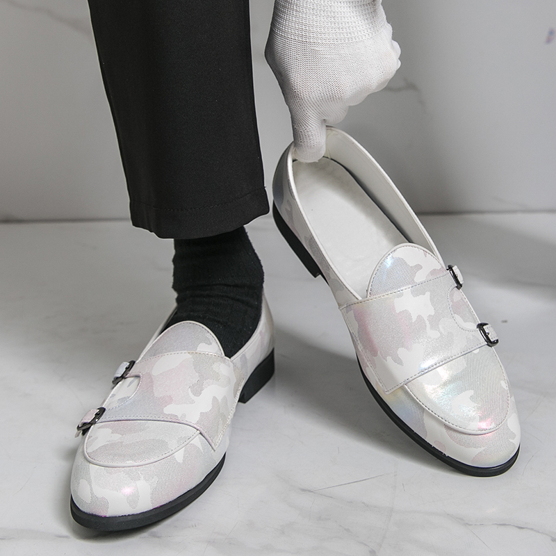 Дышащие мужские лоферы, разноц – обзор и цена Monk Strap Shoe