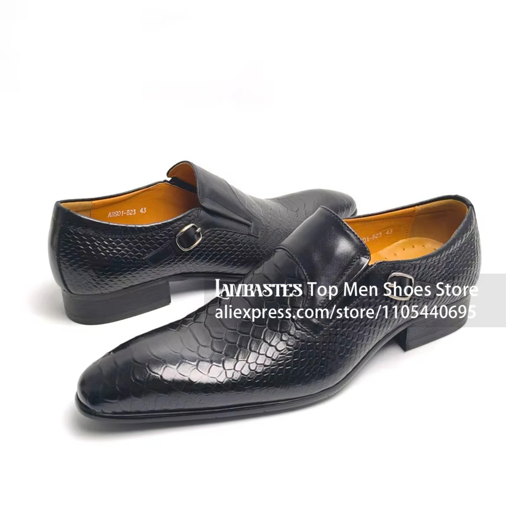 Мужские кожаные туфли-монки с  – обзор и цена Monk Strap Shoe