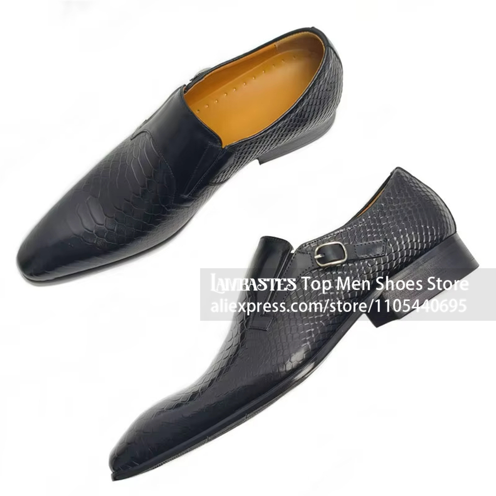 Мужские кожаные туфли-монки с  – обзор и цена Monk Strap Shoe
